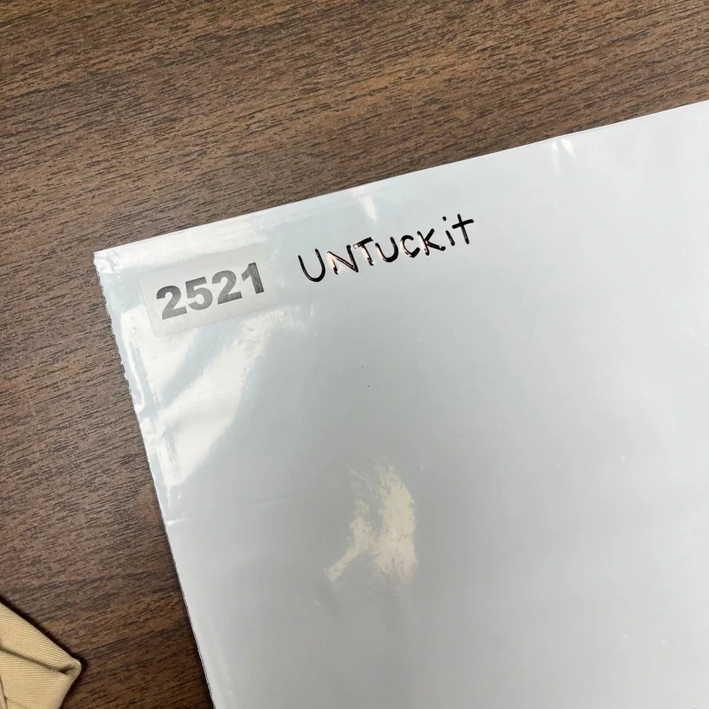 UNTUCKit Pants Mens 35x34 Khaki Tan Straight Fit 5 Pocket Flat Front Twill EUC - Picture 10 of 10